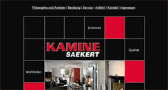 Desktop Screenshot of kamine-saekert.com