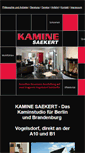 Mobile Screenshot of kamine-saekert.com